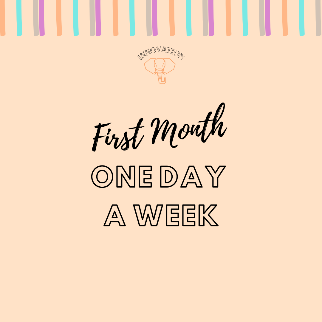 One Day A Week - First Month