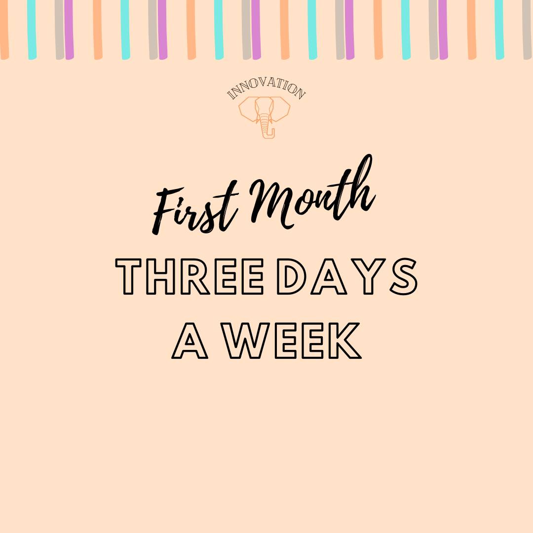 Three Days A Week - First Month