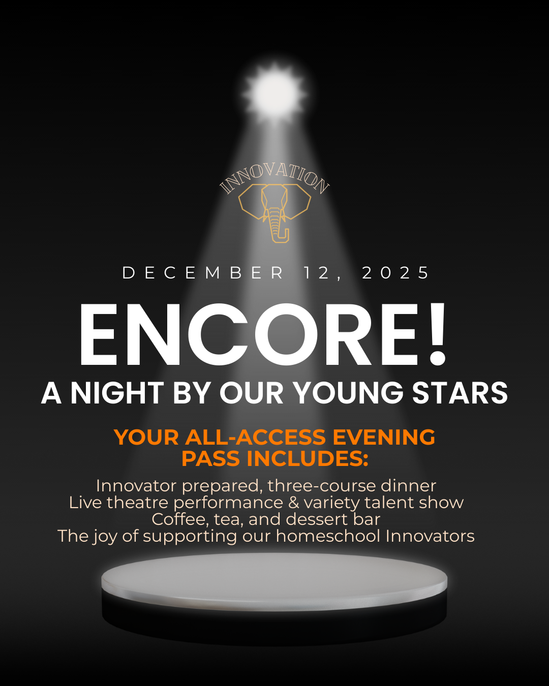 Encore: Dinner and a Show: 3 Tickets