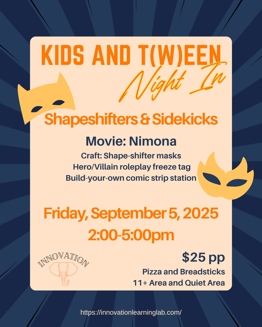 September 5th: Kid and Teen Night In