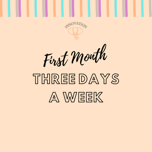 Three Days A Week -  First Month