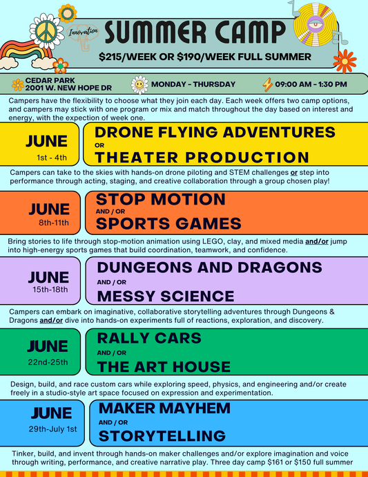 Camp Full Summer June 1 - July 1st