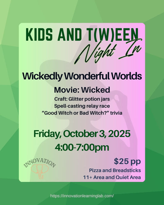 October 3rd: Kid and Teen Night In