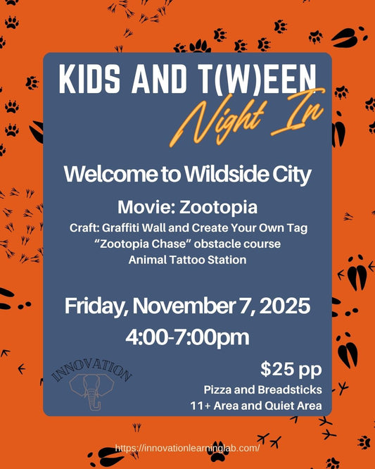 November 7th: Kid and Teen Night In
