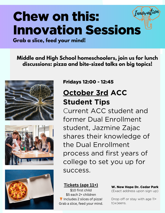 Innovation Sessions: 10/3 ACC Student Tips