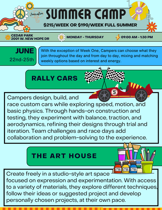 Camp June 22nd-25th (Rally Cars and/or The Art House)