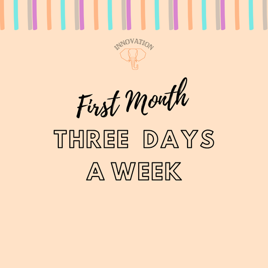 Three Days A Week -  First Month