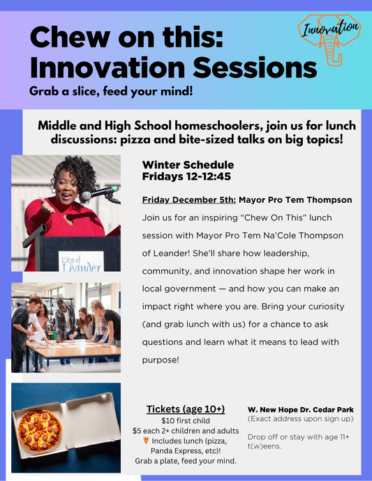 Innovation Sessions: 12/5 Mayor Pro Tem Thompson