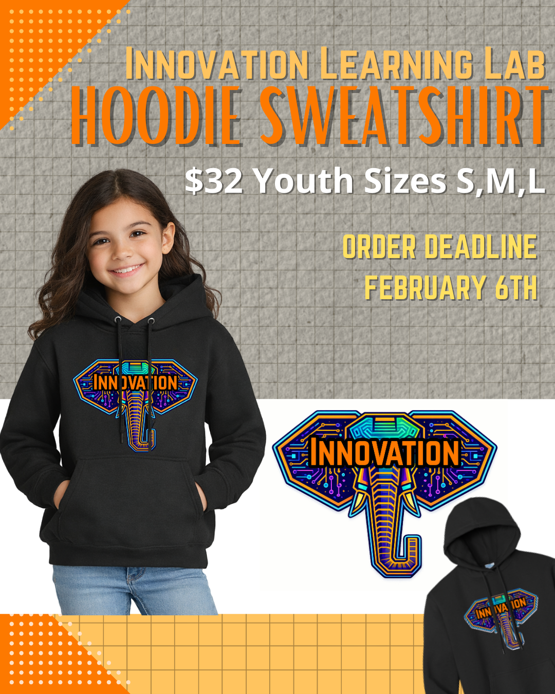 Youth Innovation Hoodie - Size Large
