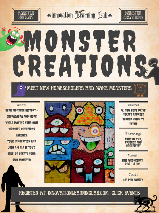 Monster Creations: October 30th, 2:30pm