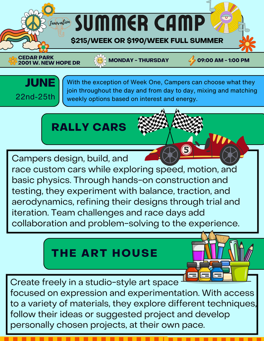 Camp June 22nd-25th (Rally Cars and/or The Art House)