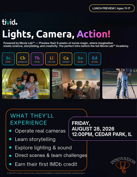 Innovation Sessions: 8/28 Movie Lab Discovery Experience - One Ticket