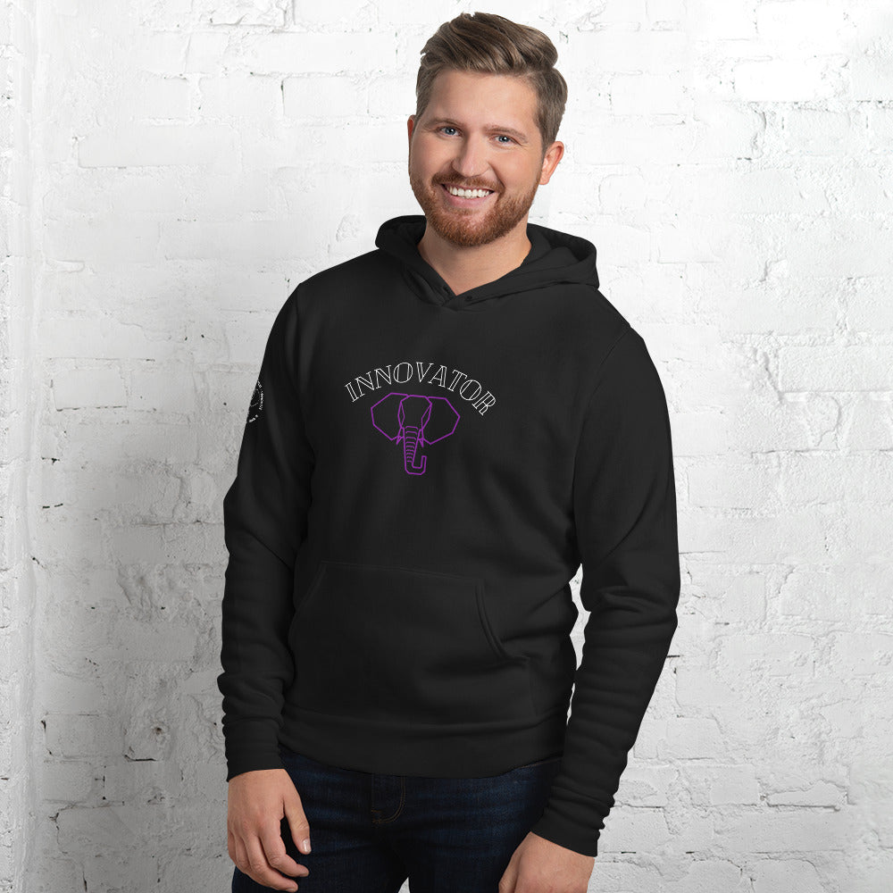 Adult Hoodie - Purple Elephant